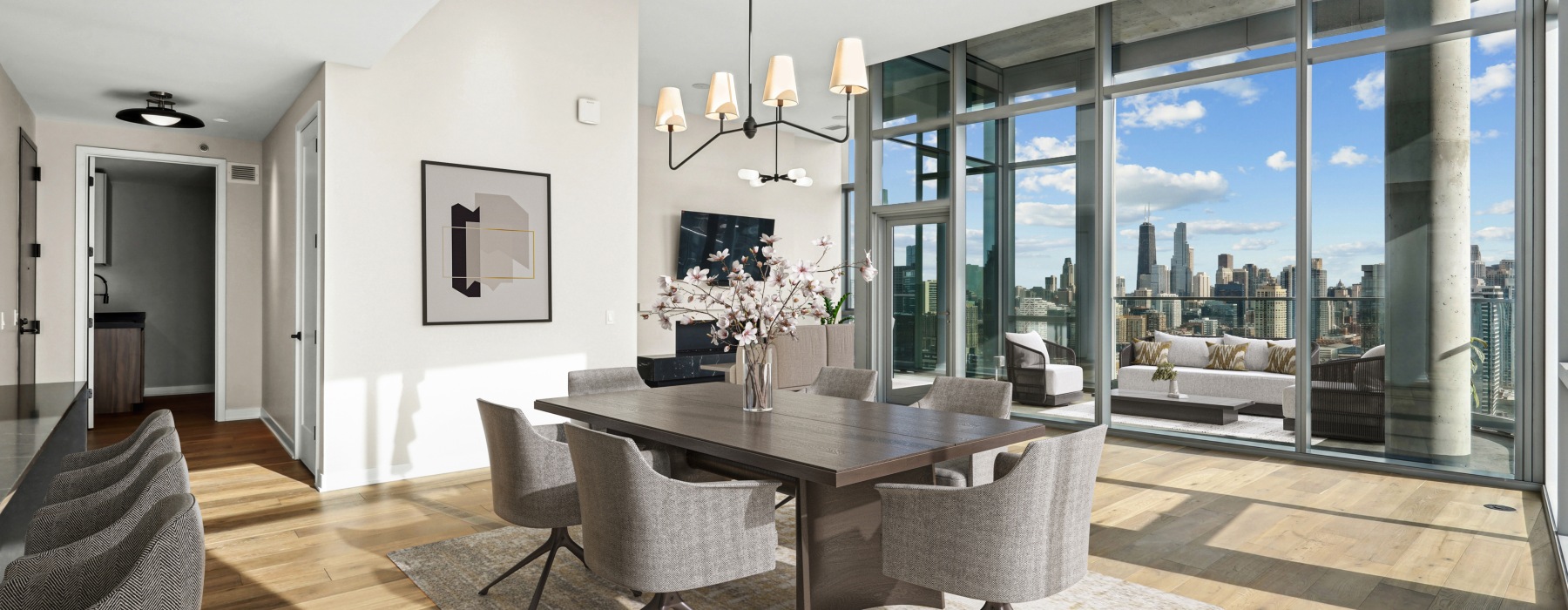 Luxury Penthouse Kitchen & Dining Space 